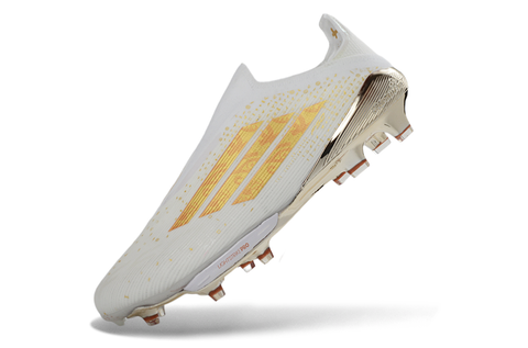 Close-up of Adidas F50+ Elite FG Laceless Soccer Cleats