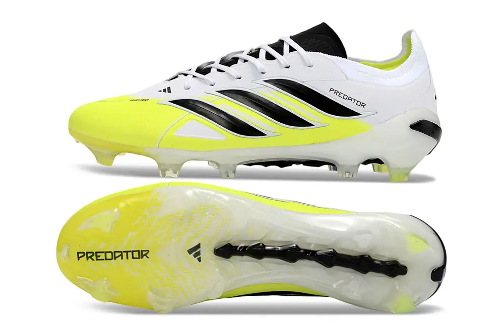 Adidas Predator 26 Elite FG football boot's upper material and color scheme