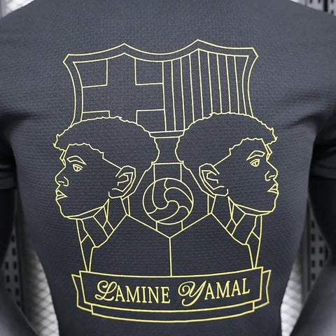 BOOTS SUPPLY Barcelona X Lamine Yamal Black Kit Player Version - Jersey