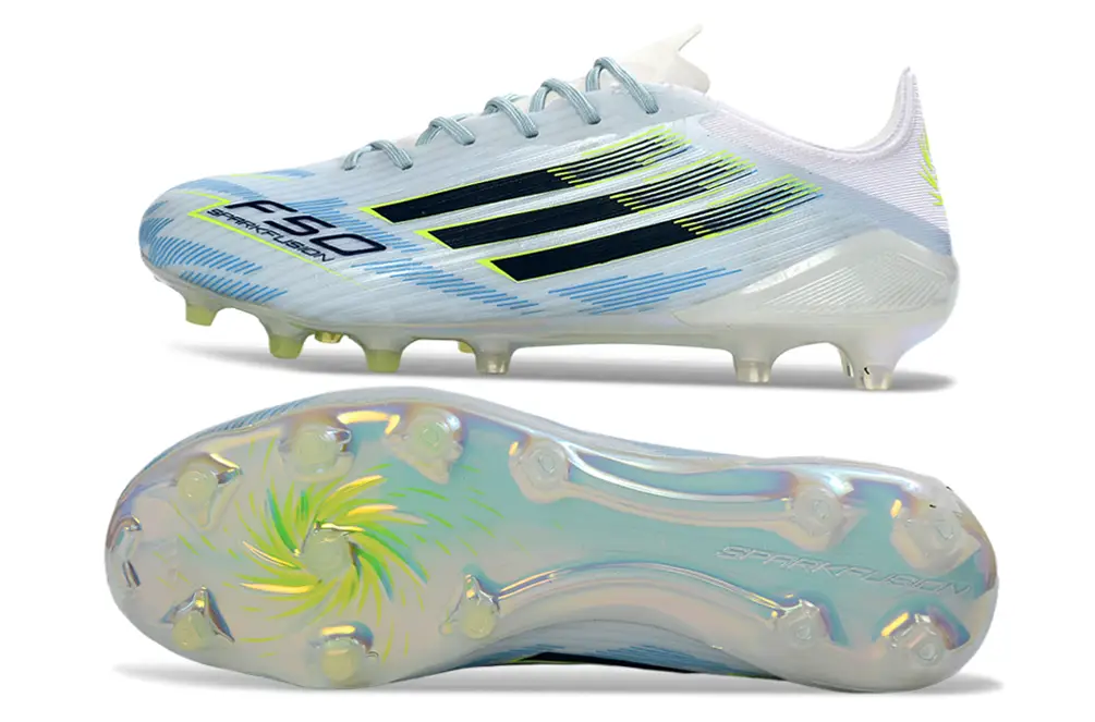 Adidas F50 Elite FG football boot in action, showcasing speed and agility on the field