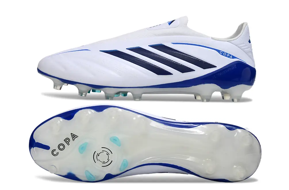 Adidas Copa Pure IV Elite Laceless FG football cleats in action