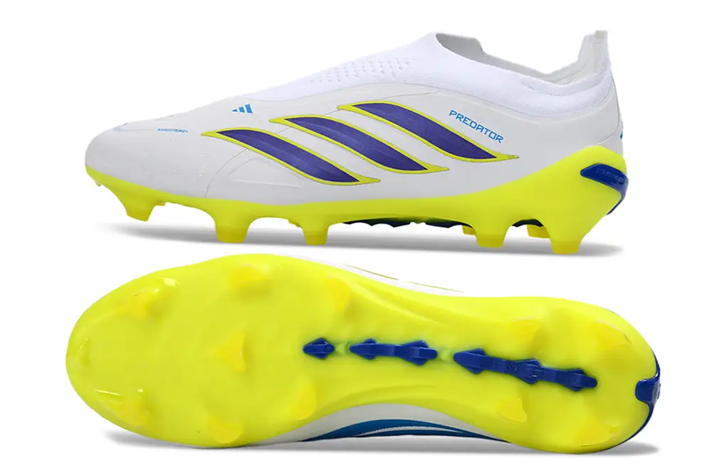 Side View of Adidas Predator 26 Laceless Elite Football Boots, Elite FG, Laceless Design