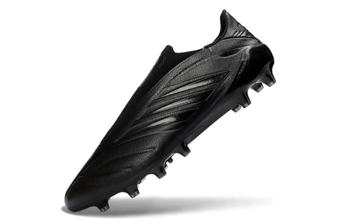 Close-up of Adidas Copa Pure IV Elite Laceless FG football boots with innovative technology