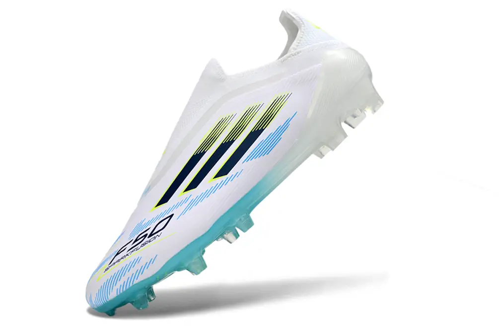 Close-up of Adidas F50 Elite FG Laceless football sole